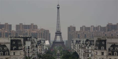 Pictures of Paris Replica in China .